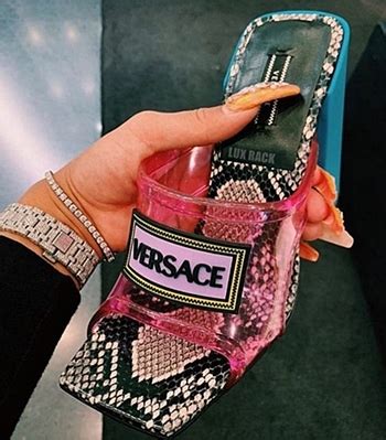 versace vintage logo heels famous people|vintage Versace news.